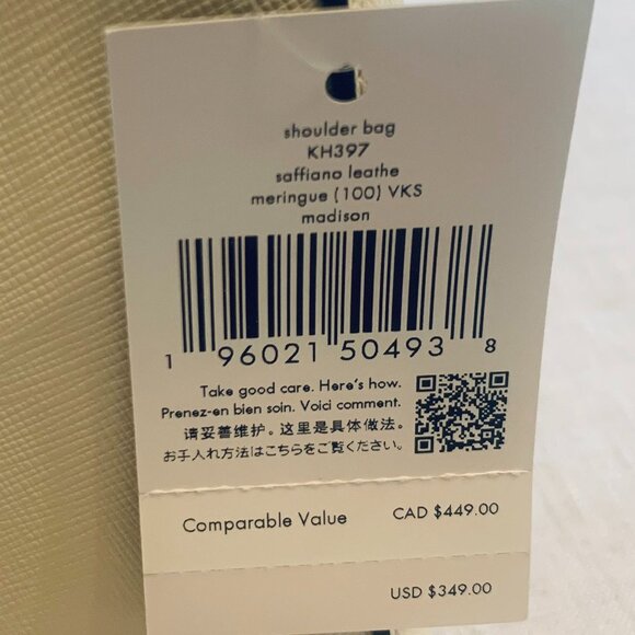 Kate Spade Madison Convertible Shoulder Bag – Meringue (NWT) - Picture 6 of 9